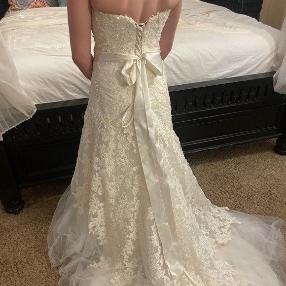 Strapless Beaded Wedding or Debutante Dress - Picture 6 of 11